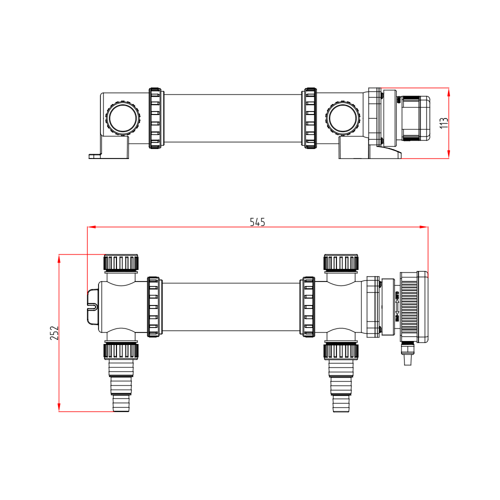 BluClear 36W - Aparato UV-C - Máx. 6.000 l/h - Con lámpara UV